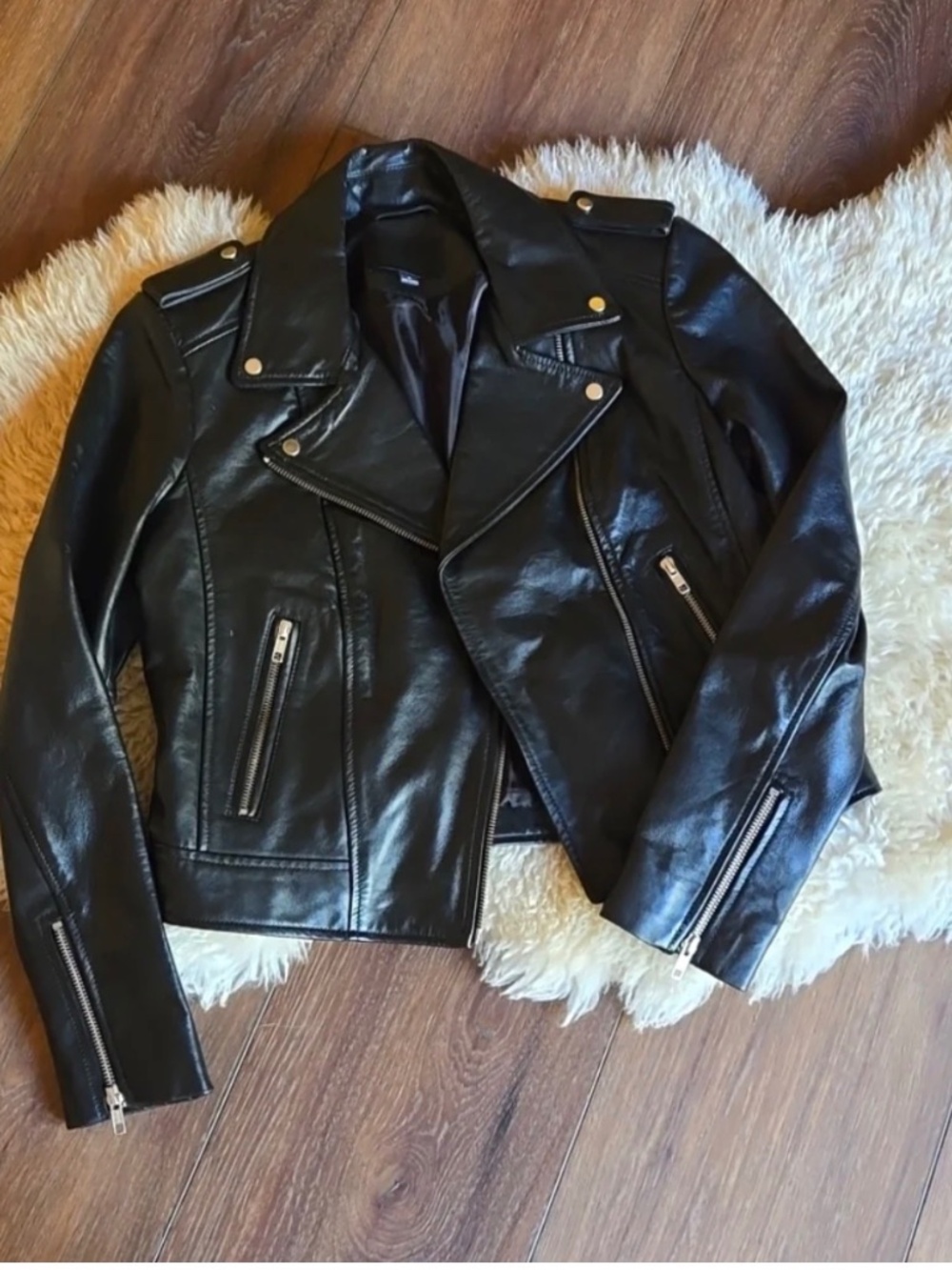 No-an leather jacket M